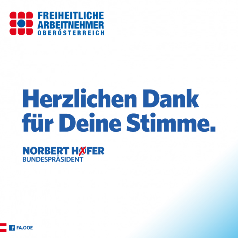 DANKE für Eure Unterstützung! Freiheitliche Arbeitnehmer OÖ